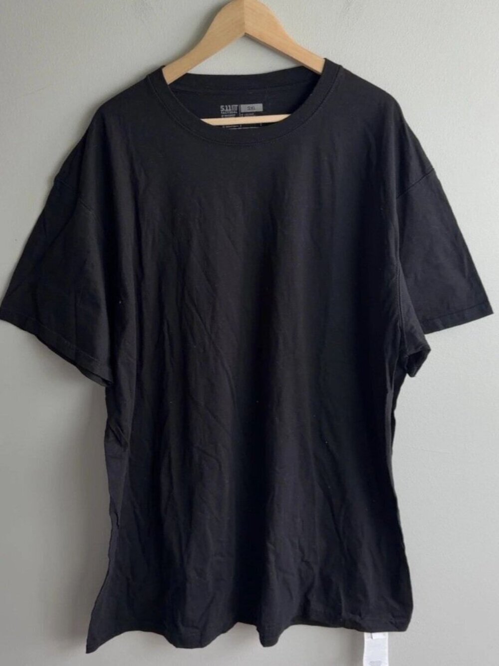 5.11 Tactical Short Sleeve T-Shirt Black 100% Cotton Plus Size 3XL 40016 Men’s